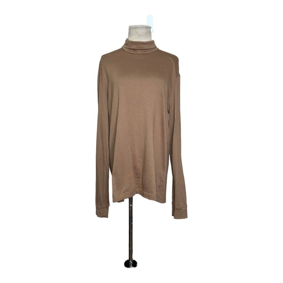 Theory brown long sleeves high neck top size XL - Picture 10 of 10